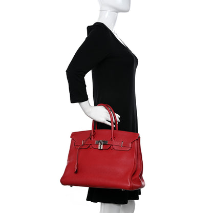 Hermes Togo Birkin 35 Rouge Vif 2 of 17