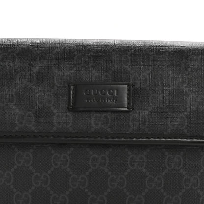 Gucci GG Supreme Monogram Web Slim Belt Bag Black Grey 8 of 12
