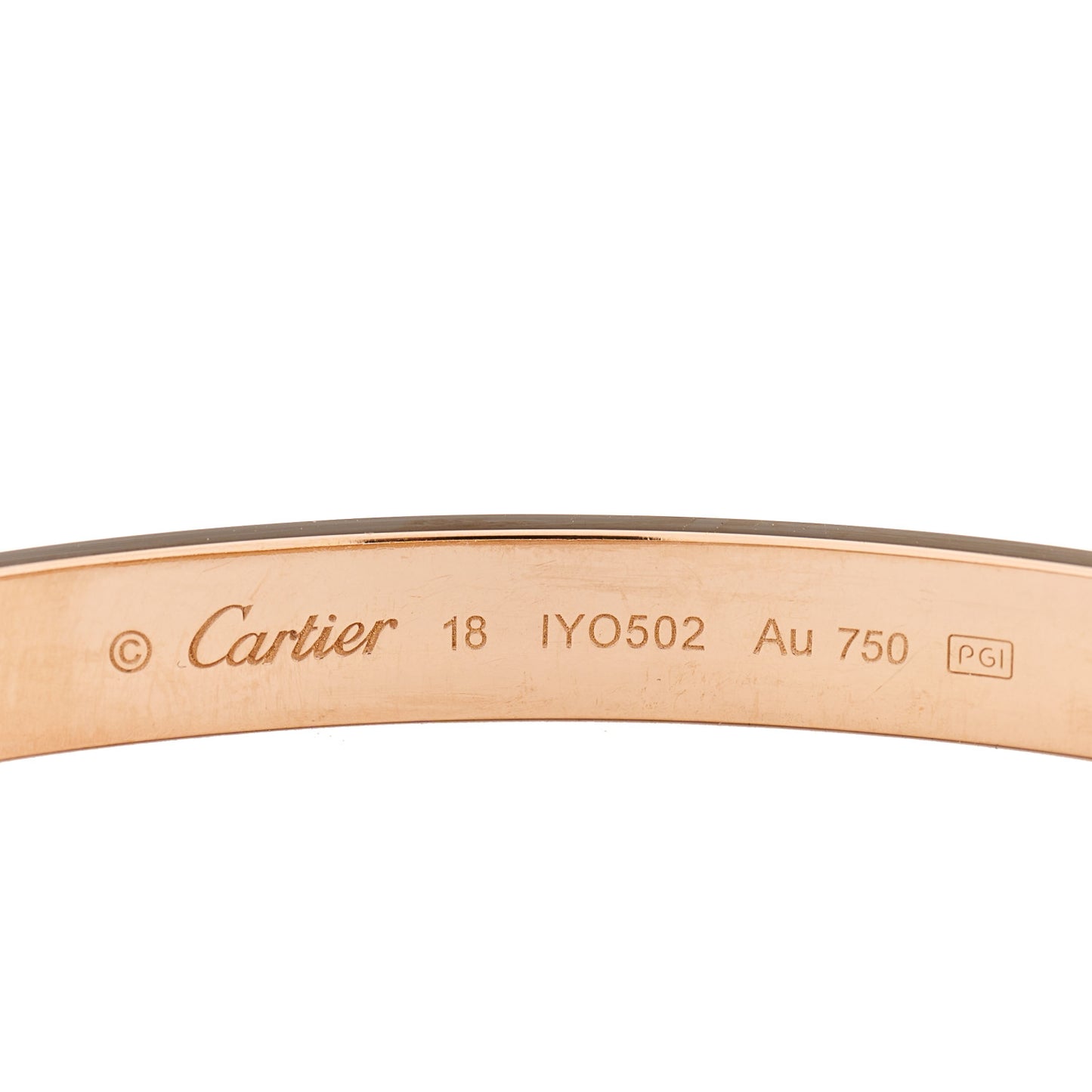 18K Pink Gold LOVE Bracelet 18