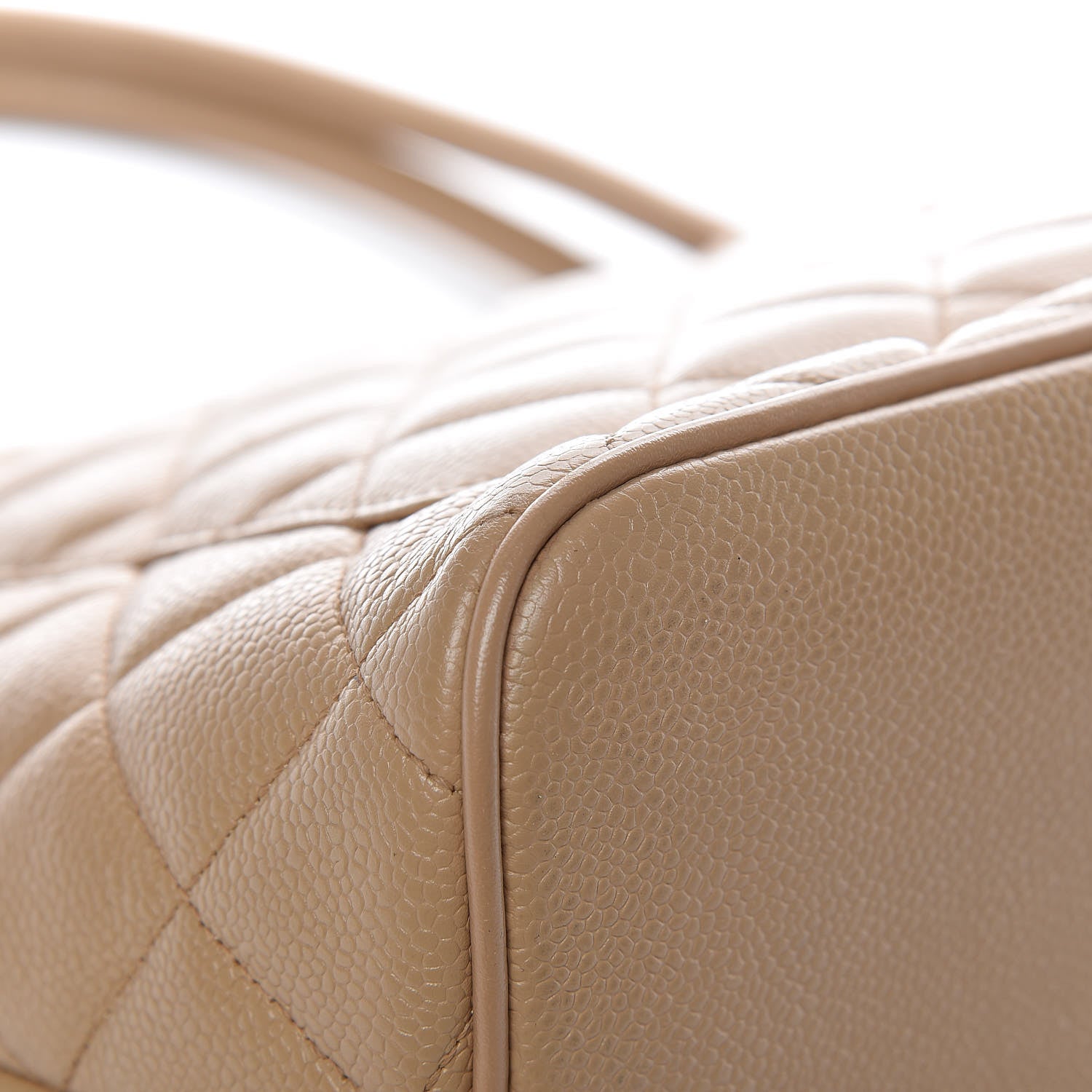 Chanel Caviar Quilted Medallion Tote Beige 12 of 21
