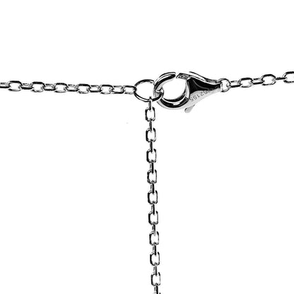 Cartier 18K White Gold Diamond Agrafe Drop Pendant Necklace 5 of 7
