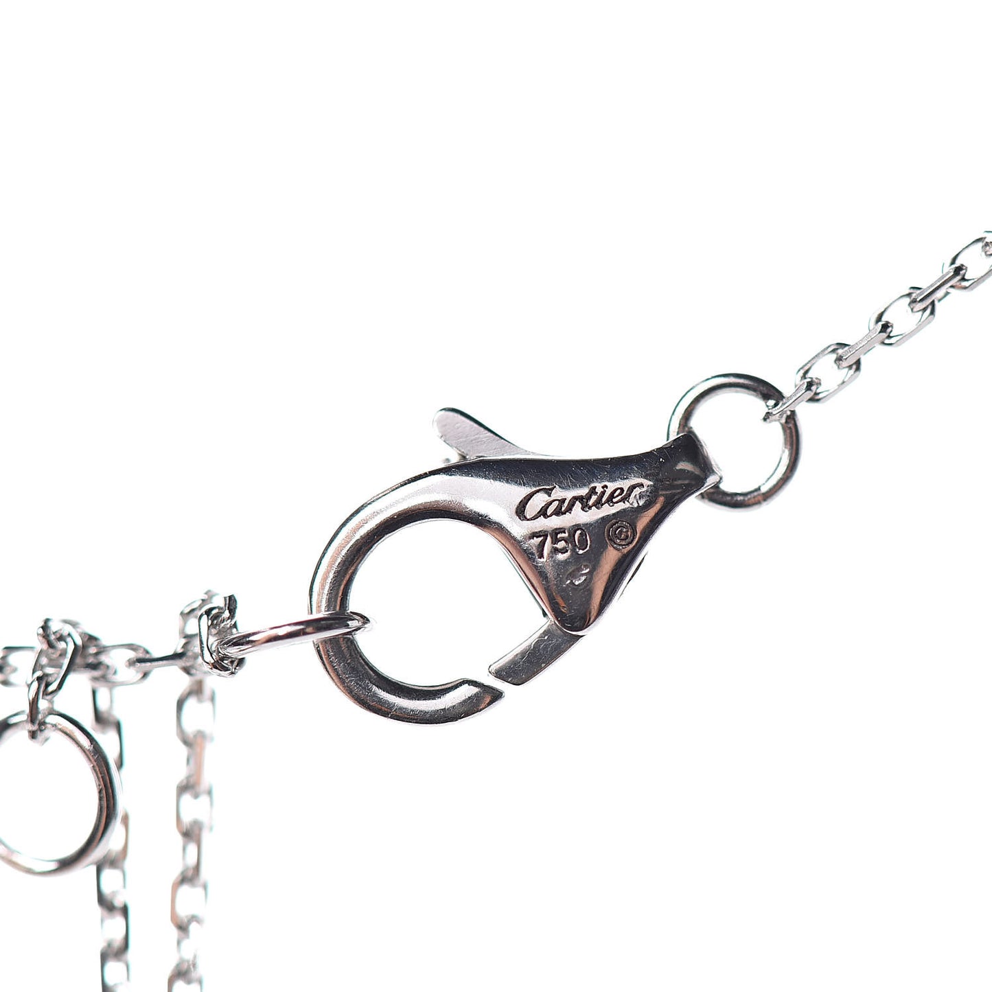 18K White Gold Diamond Caresse D'Orchidees Par Necklace