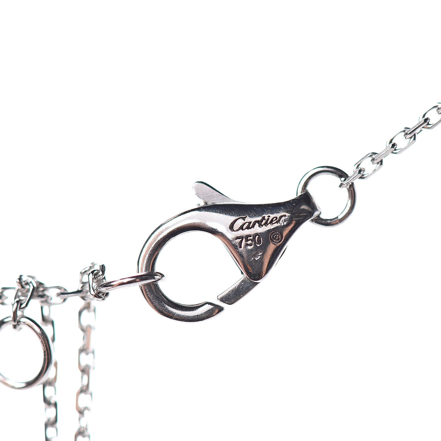 Cartier 18K White Gold Diamond Caresse D'Orchidees Par Necklace 5 of 5