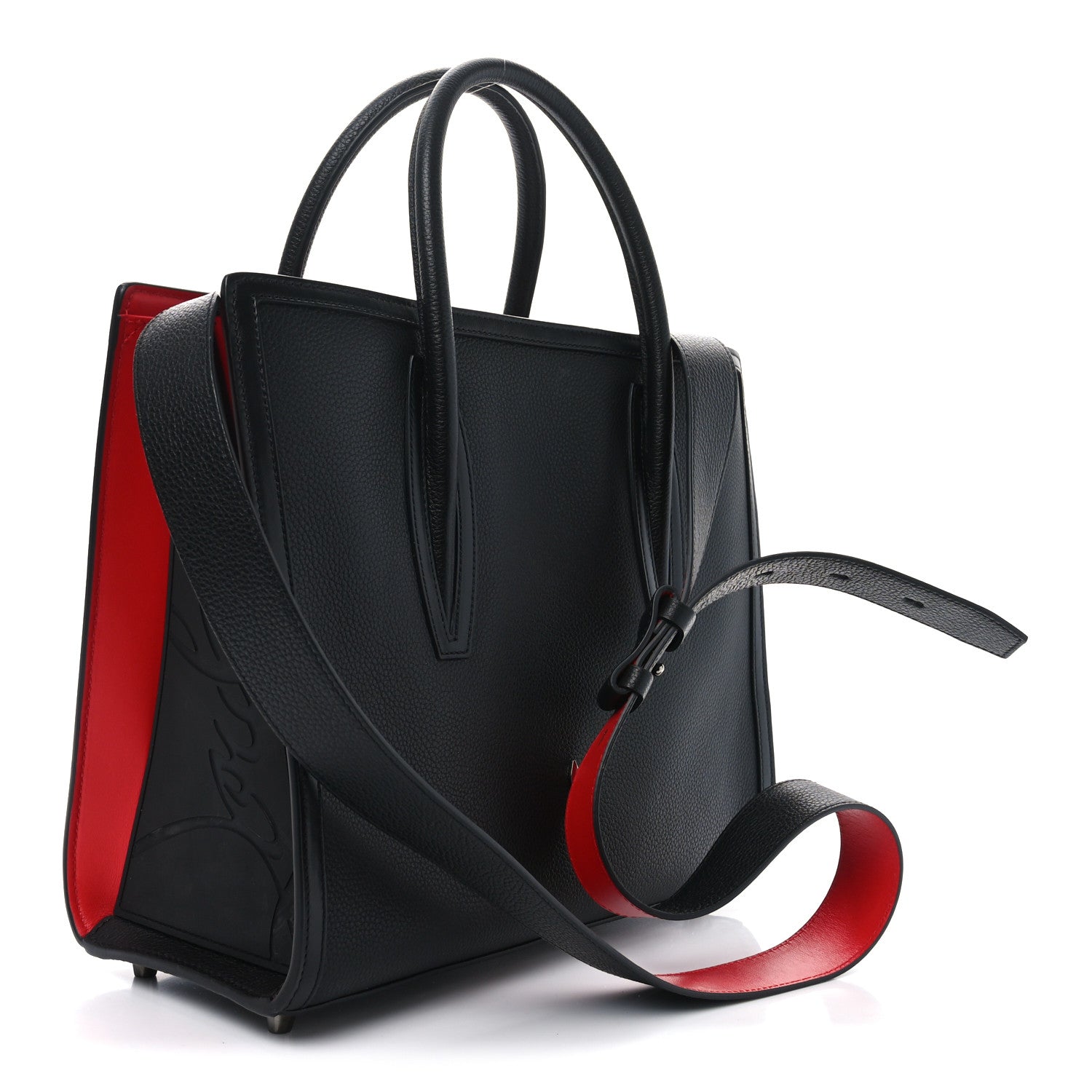 Christian Louboutin Calfskin Spikes Loubinthesky Medium Paloma Black 3 of 9