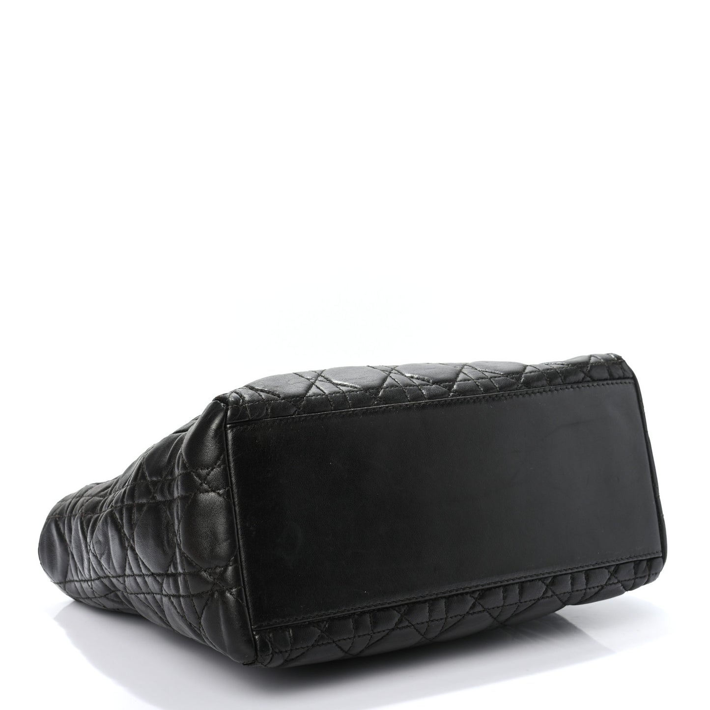 Lambskin Cannage Medium Lady Dior Black