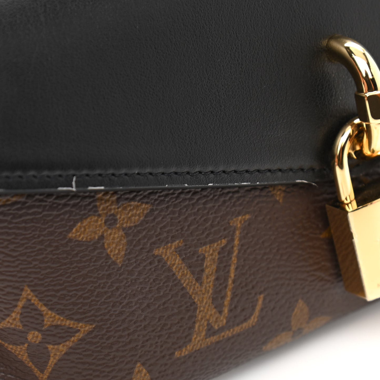 Monogram Padlock On Strap Black