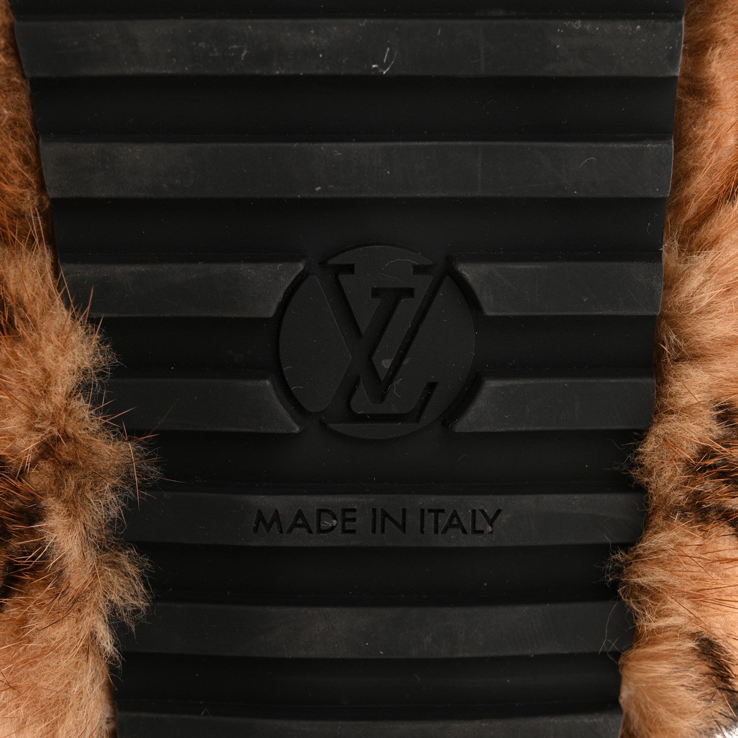 Louis Vuitton Mink Fur Bom Dia Slippers 36.5 Cognac 7 of 8