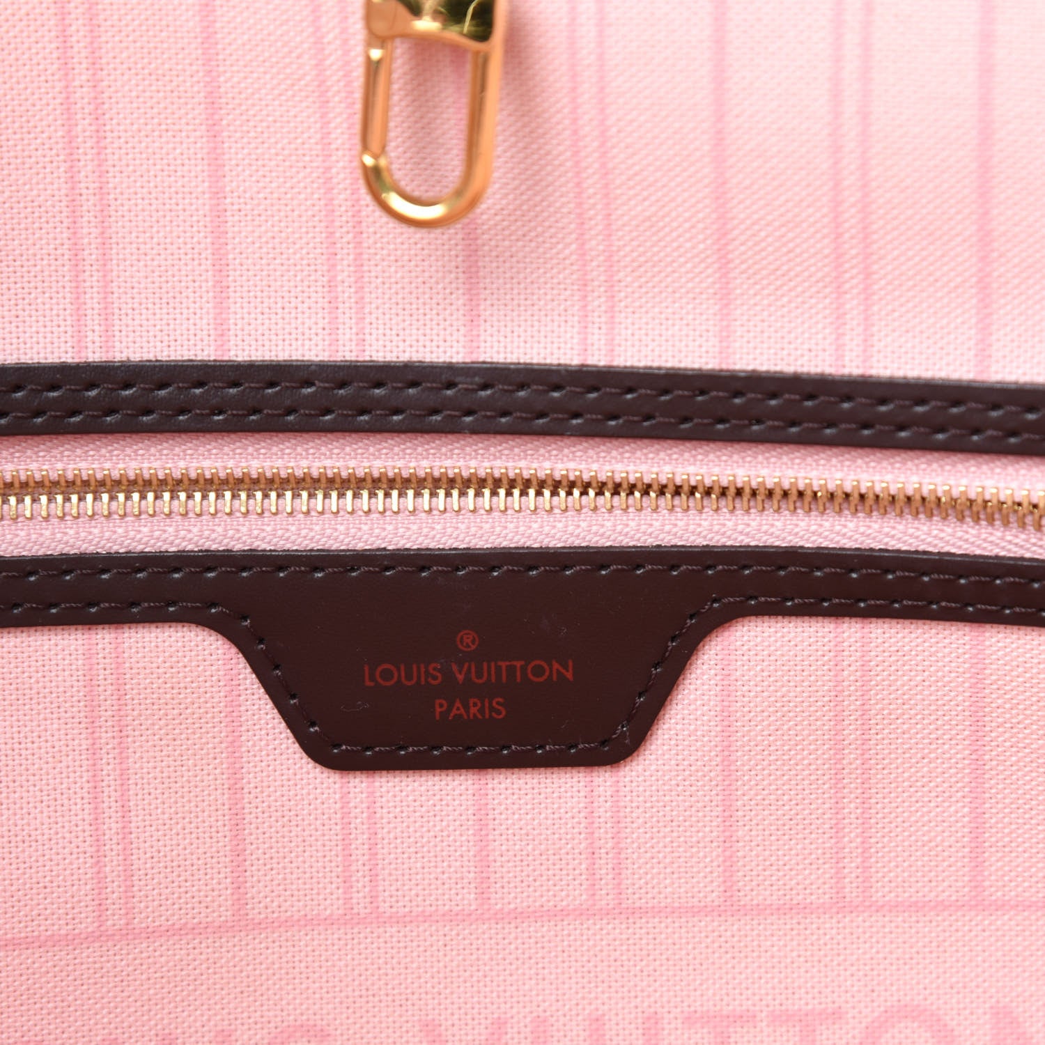 Louis Vuitton Damier Ebene Neo Neverfull MM Rose Ballerine 8 of 11
