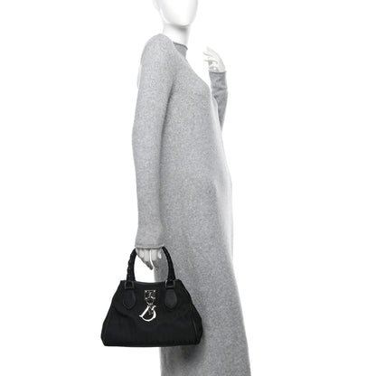 Christian Dior Nylon Monogram Small Lovely Tote Black 2 of 10