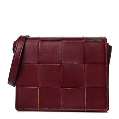 Bottega Veneta Nappa Maxi Intrecciato Mini Cassette Crossbody Bordeaux 2 of 16