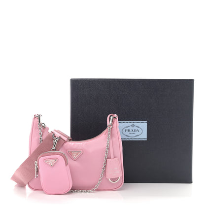 Prada Nylon Re-Edition 2005 Shoulder Bag Rosa 13 of 13