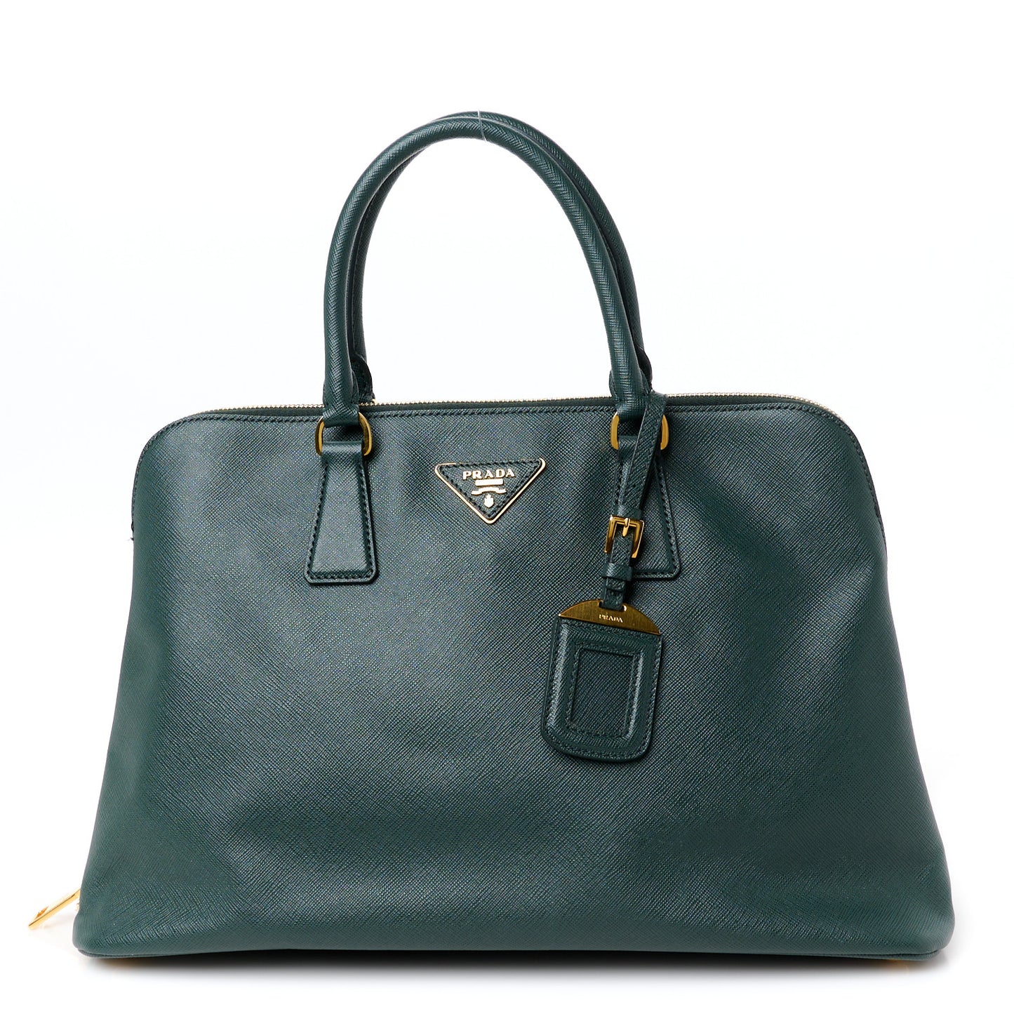Saffiano Lux Large Promenade Tote Smeraldo