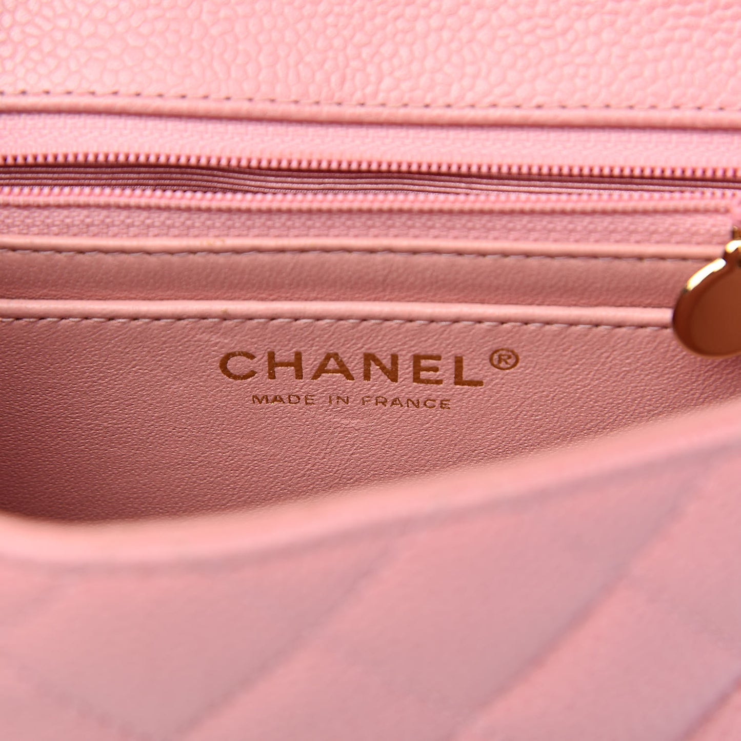 Caviar Quilted Mini Square Flap Pink