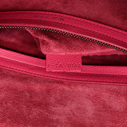 Celine Grained Calfskin Medium Phantom Luggage Fuchsia 7 of 16