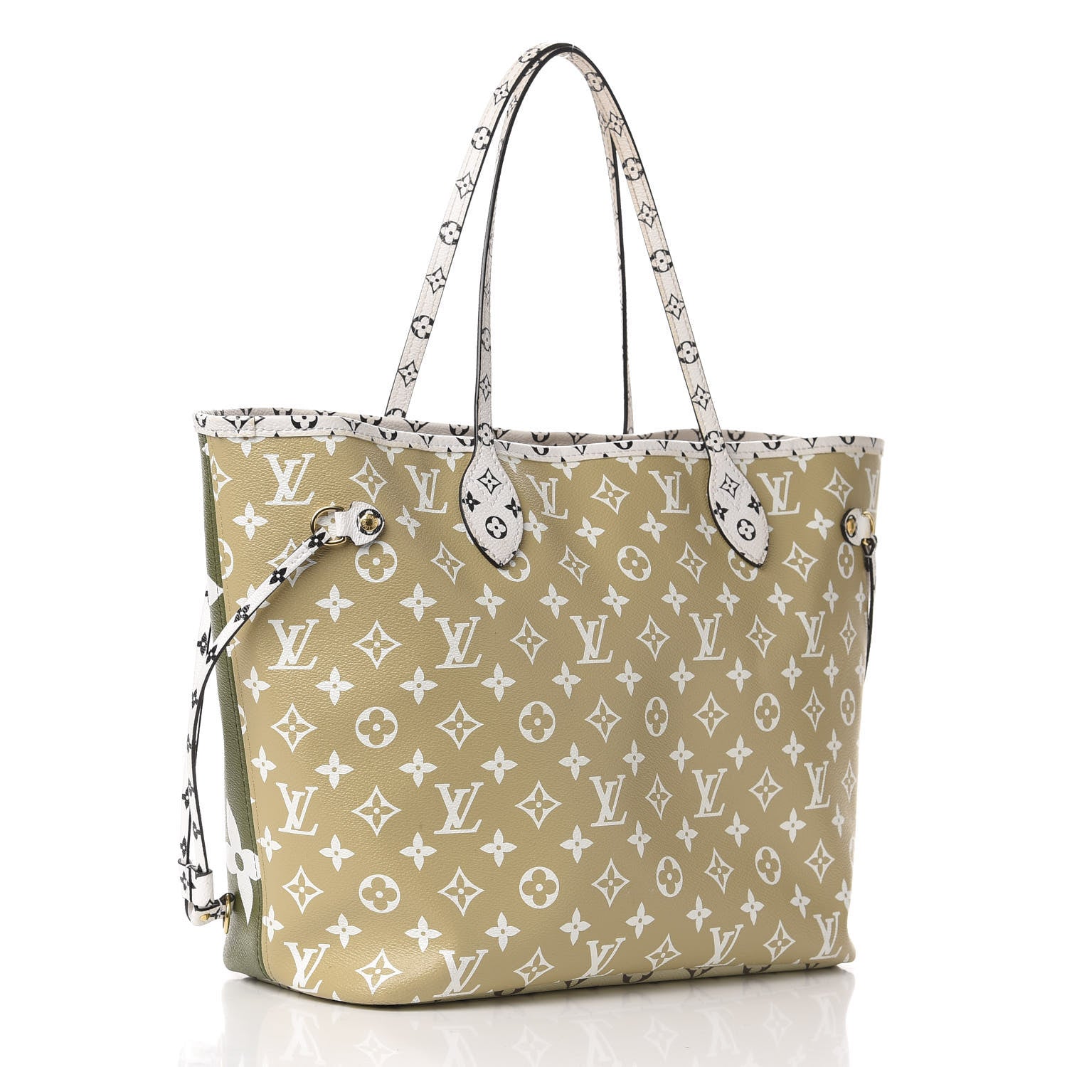 Louis Vuitton Monogram Giant Neverfull MM Kaki 4 of 11