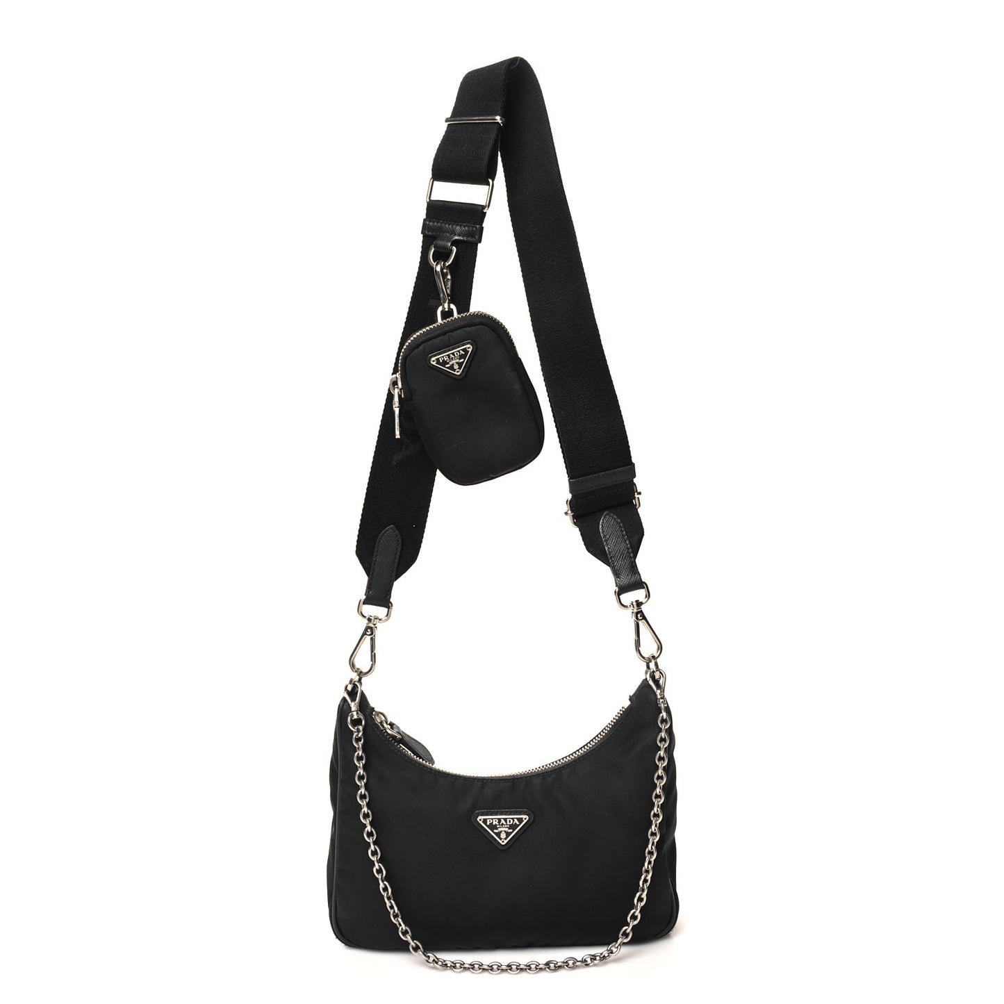 Nylon Re-Edition 2005 Shoulder Bag Black
