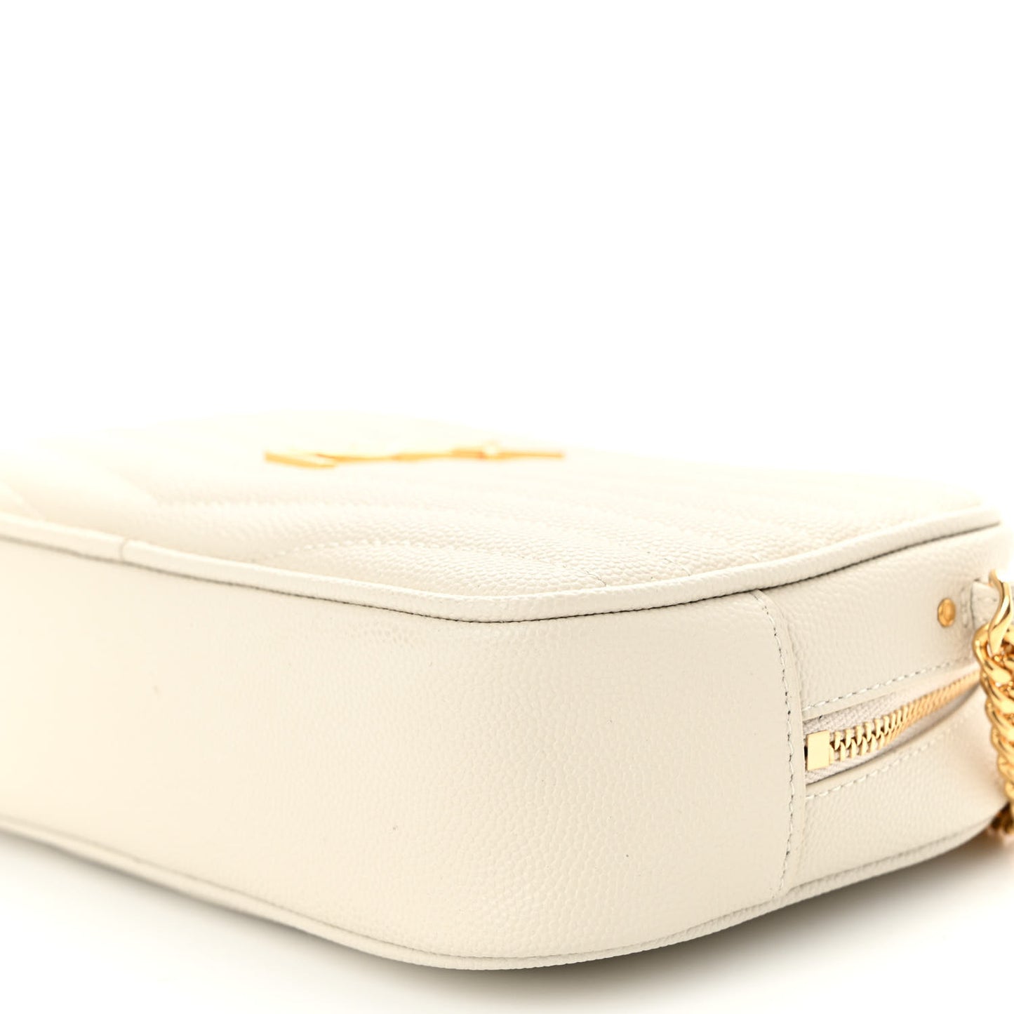 Grain De Poudre Matelasse Monogram Mini Lou Camera Bag Crema Soft