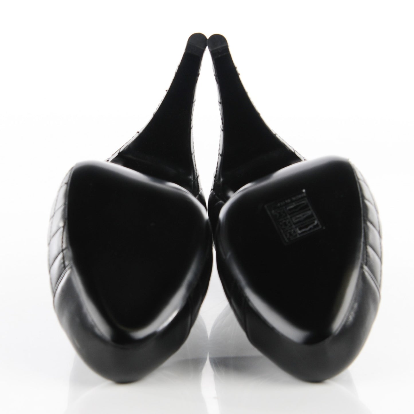 Lambskin Quilted Pumps 39.5 Black