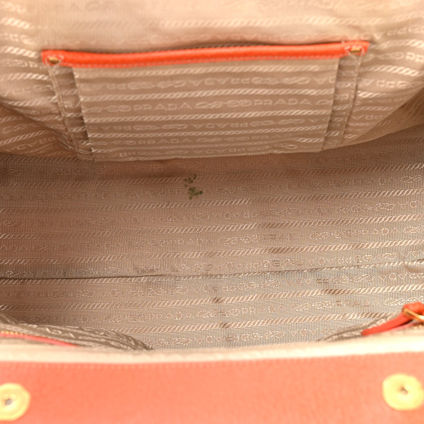 Canapa Stampata Frame Bag Papaya