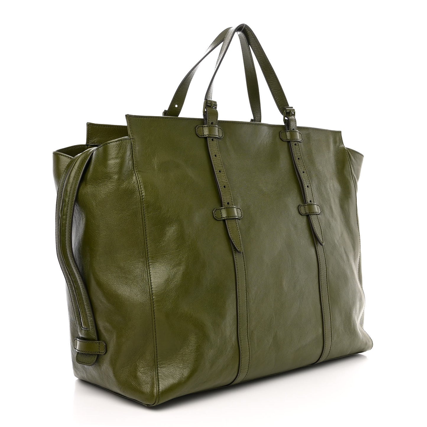 Piuma Lux Energy Monochrome Medium Double G Tote Bag Military Wood