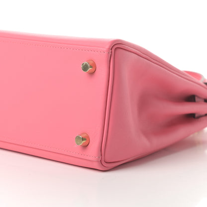 Hermes Swift Kelly Retourne 25 Rose Azalee 10 of 13