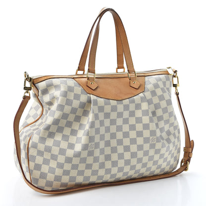 Louis Vuitton Damier Azur Siracusa GM 2 of 9