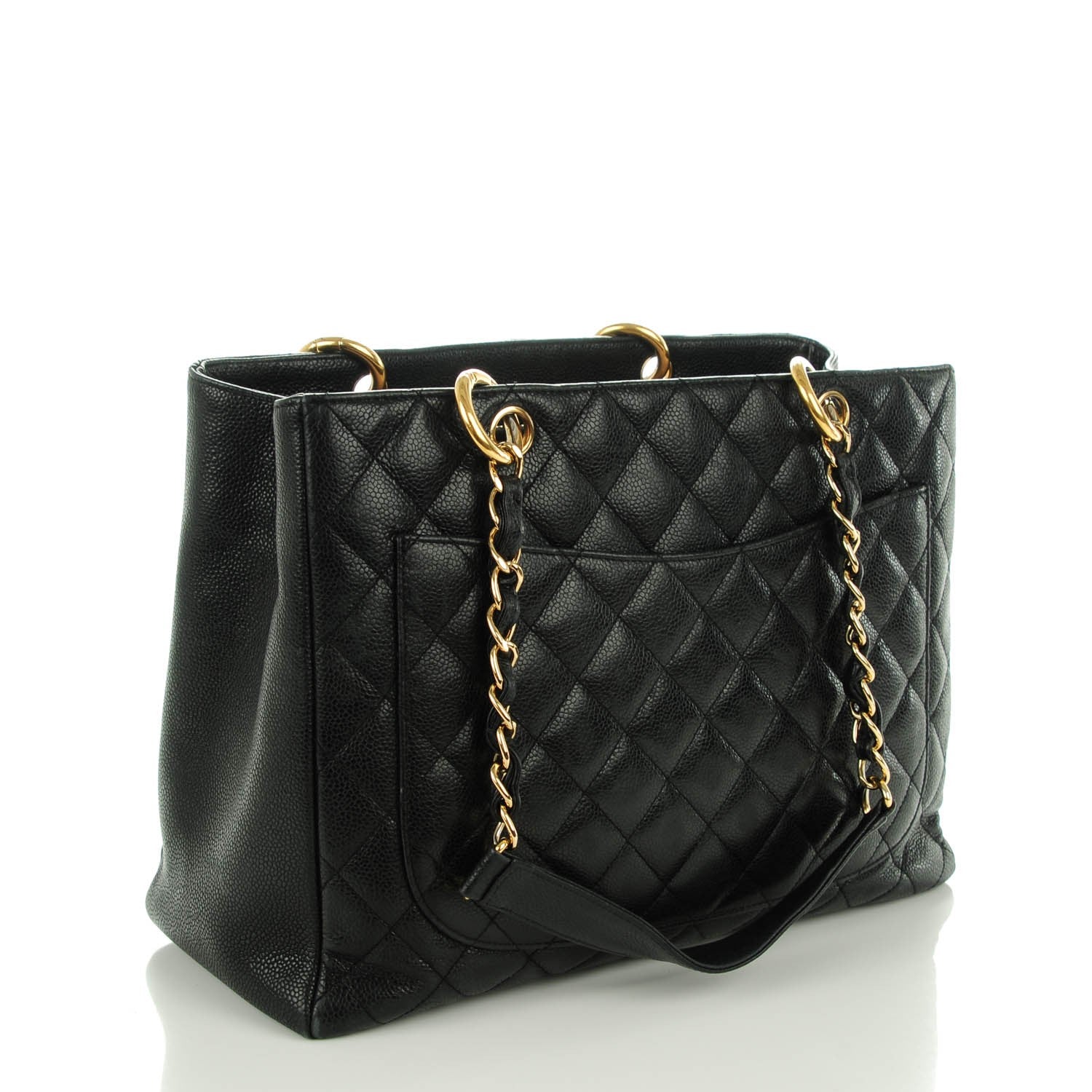 Chanel Caviar Quilted Grand Shopping Tote GST Black 3 of 7