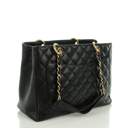 Chanel Caviar Quilted Grand Shopping Tote GST Black 3 of 7