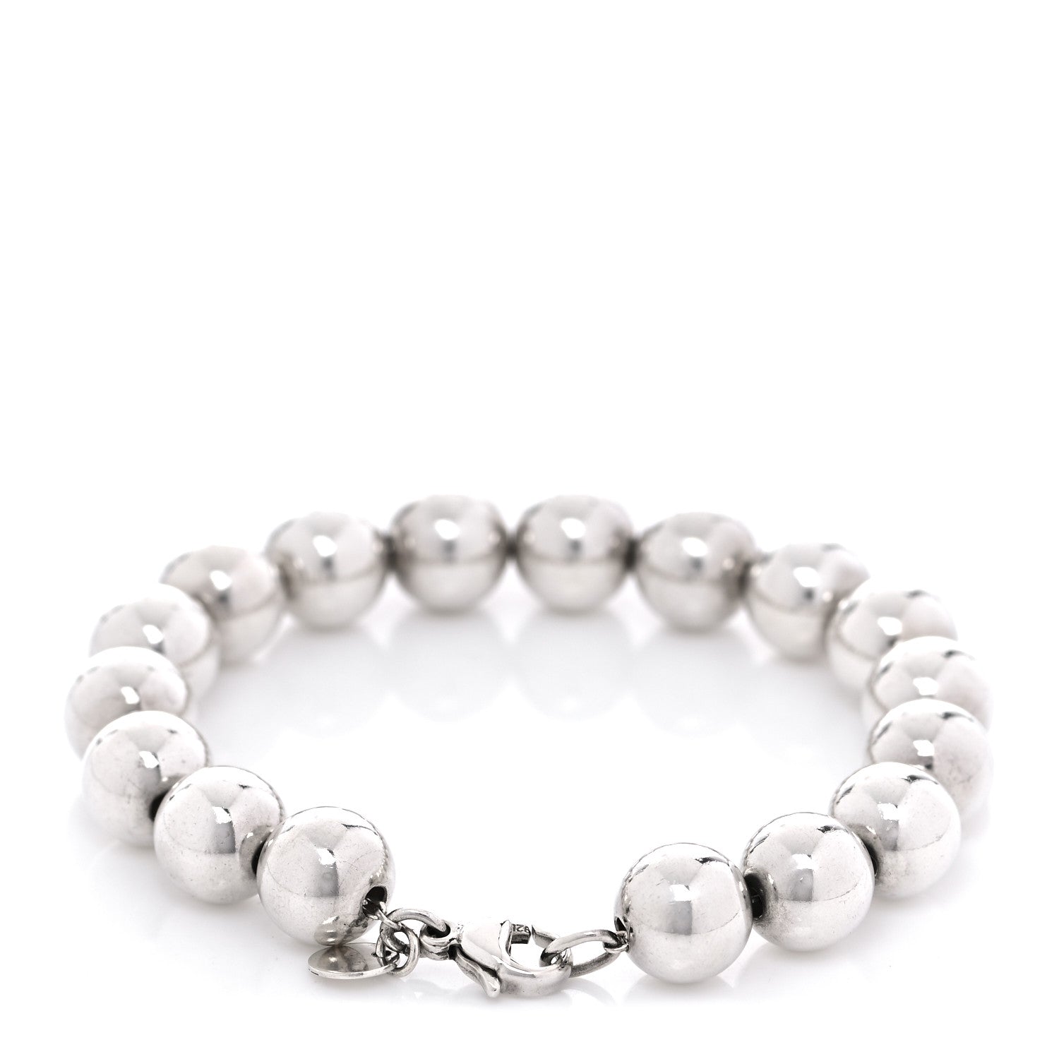 Tiffany Sterling Silver 10mm HardWear Ball Bracelet 3 of 5