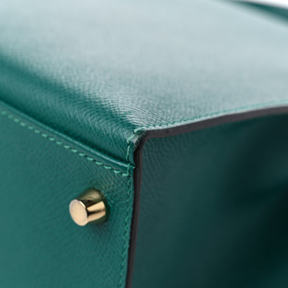 Hermes Epsom Kelly Sellier 32 Malachite 11 of 13