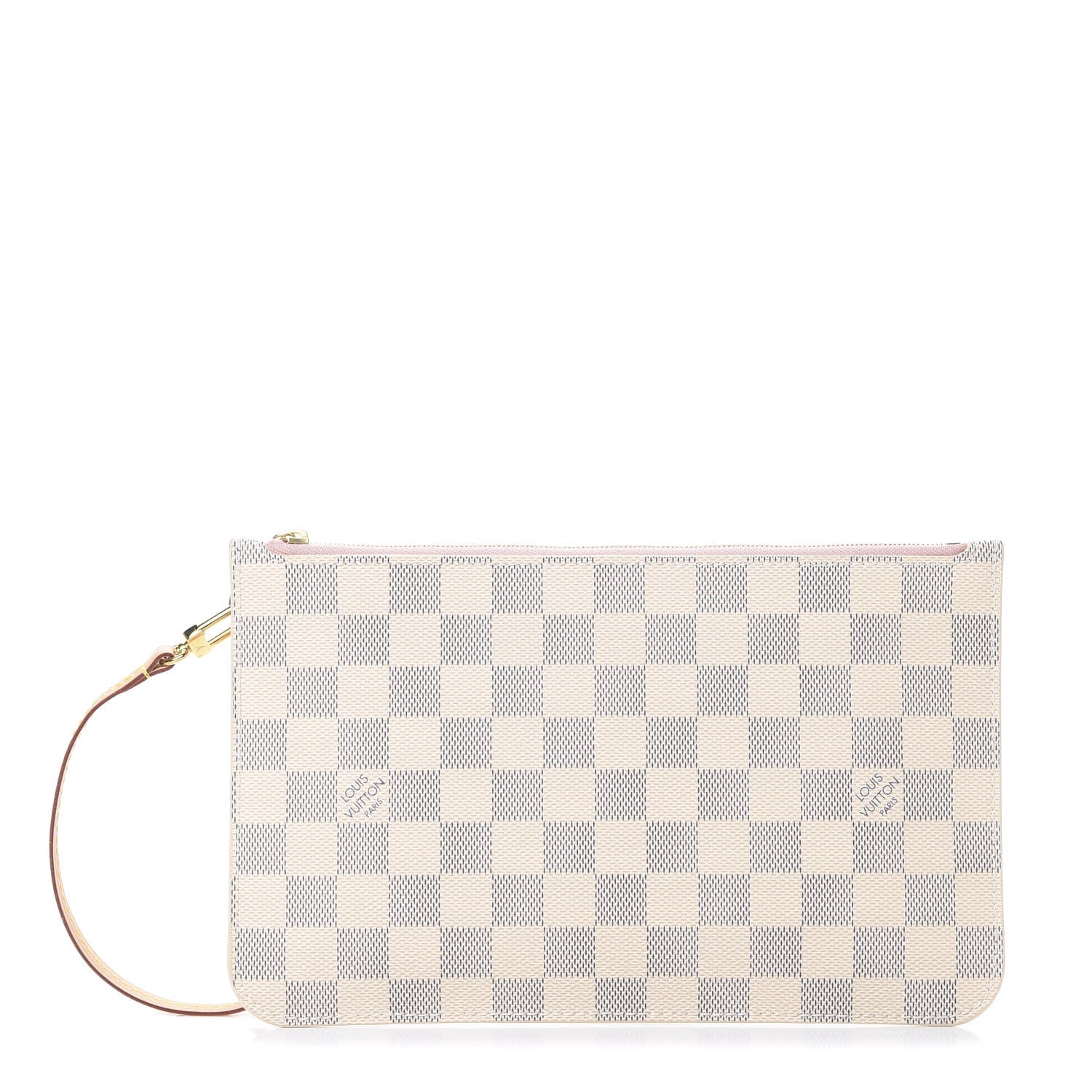 Louis Vuitton Damier Azur Neverfull MM GM Pochette Rose Ballerine 1 of 6