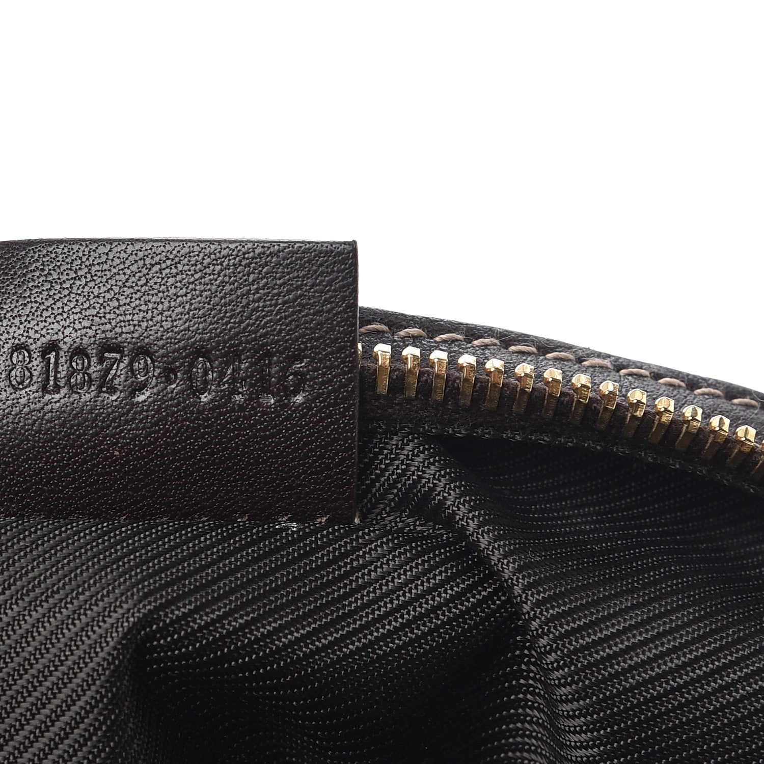 Gucci Crystal Monogram Duchessa Cosmetic Case Dark Brown 8 of 9
