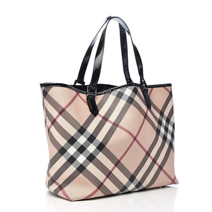 Burberry Supernova Check Large Nickie Tote Black 4 of 14