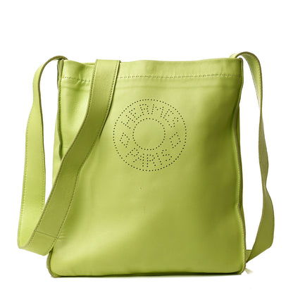 Hermes Lambskin Clou De Selle Pouch Kiwi 1 of 10
