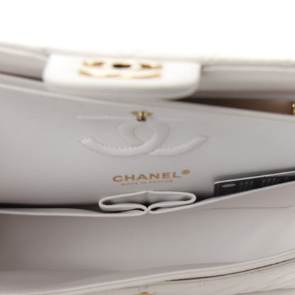 Chanel Caviar Quilted Small Double Flap White 7 of 9