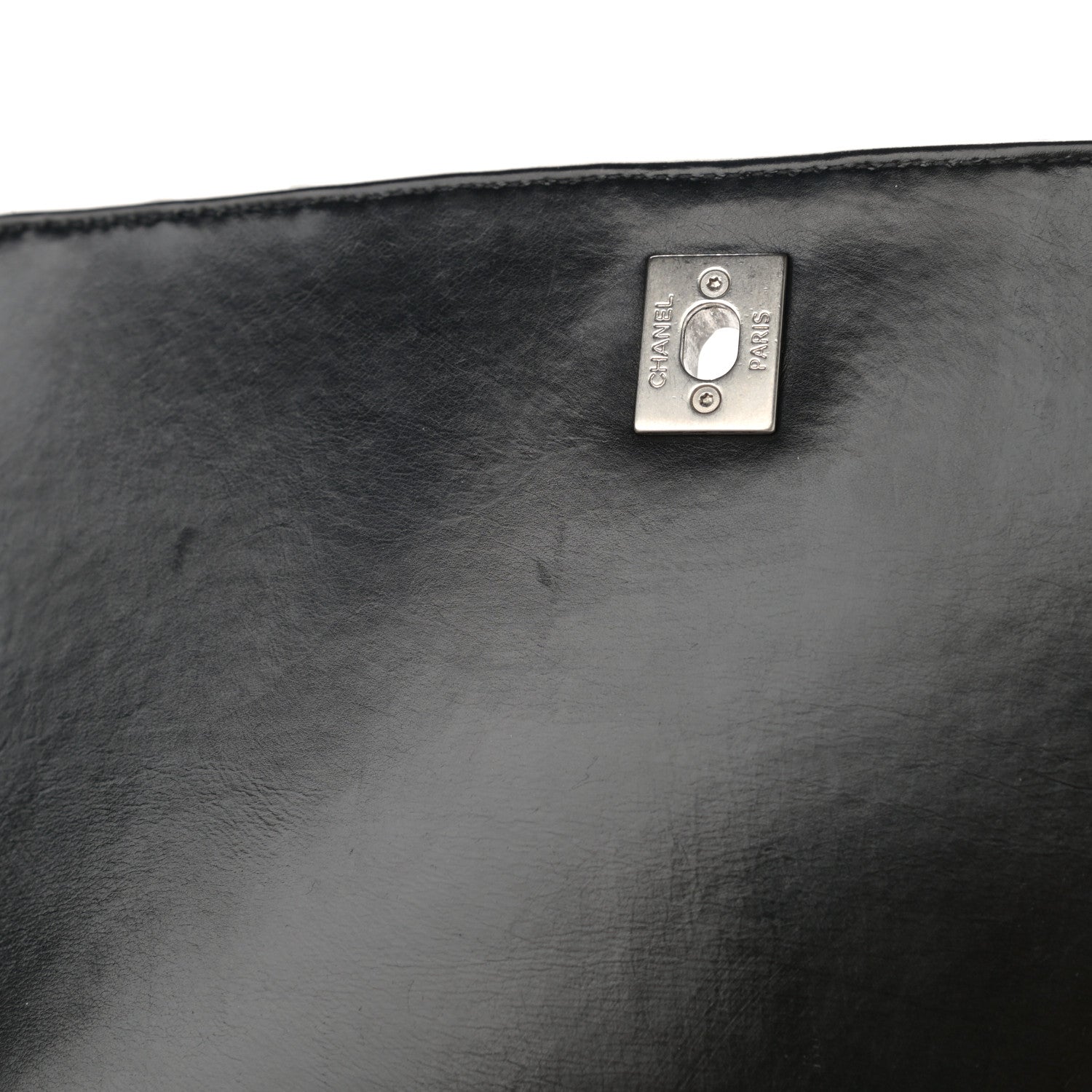 Chanel Calfskin Studded Chevron Quilted Flap Black 11 of 12