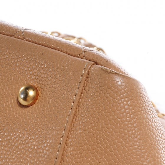 Chanel Caviar Quilted Petit Timeless Tote PTT Beige 7 of 14
