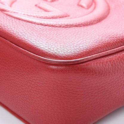 Gucci Pebbled Calfskin Small Soho Disco Bag Tabasco Red 13 of 16
