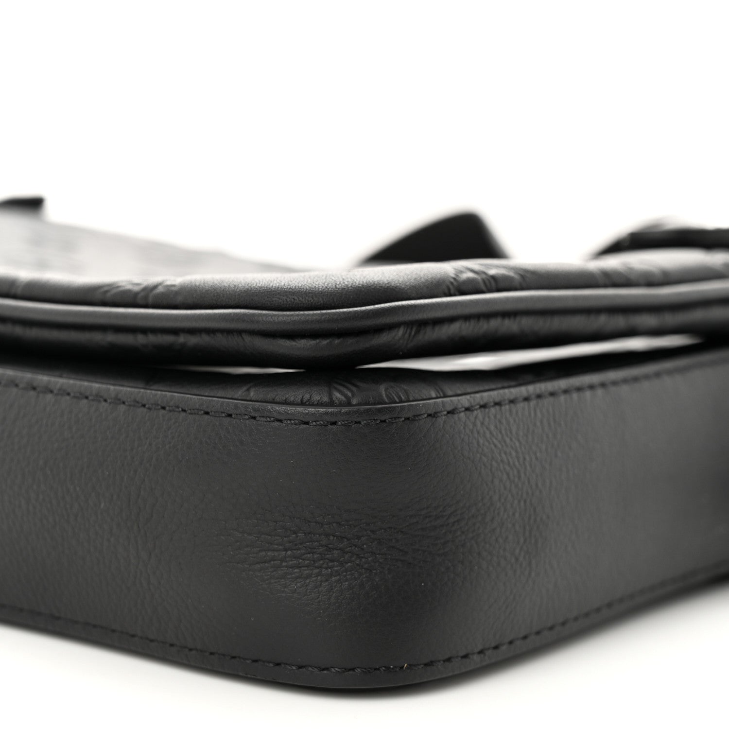 Louis Vuitton Calfskin Monogram Shadow Trio Messenger Black 9 of 10