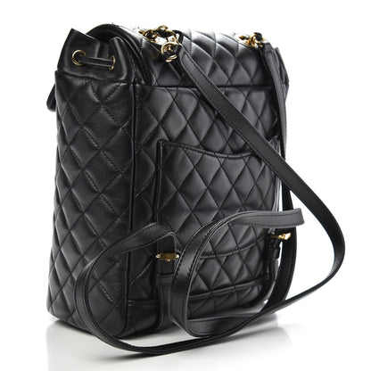 Chanel Lambskin Quilted Small Urban Spirit Backpack Black 2 of 8