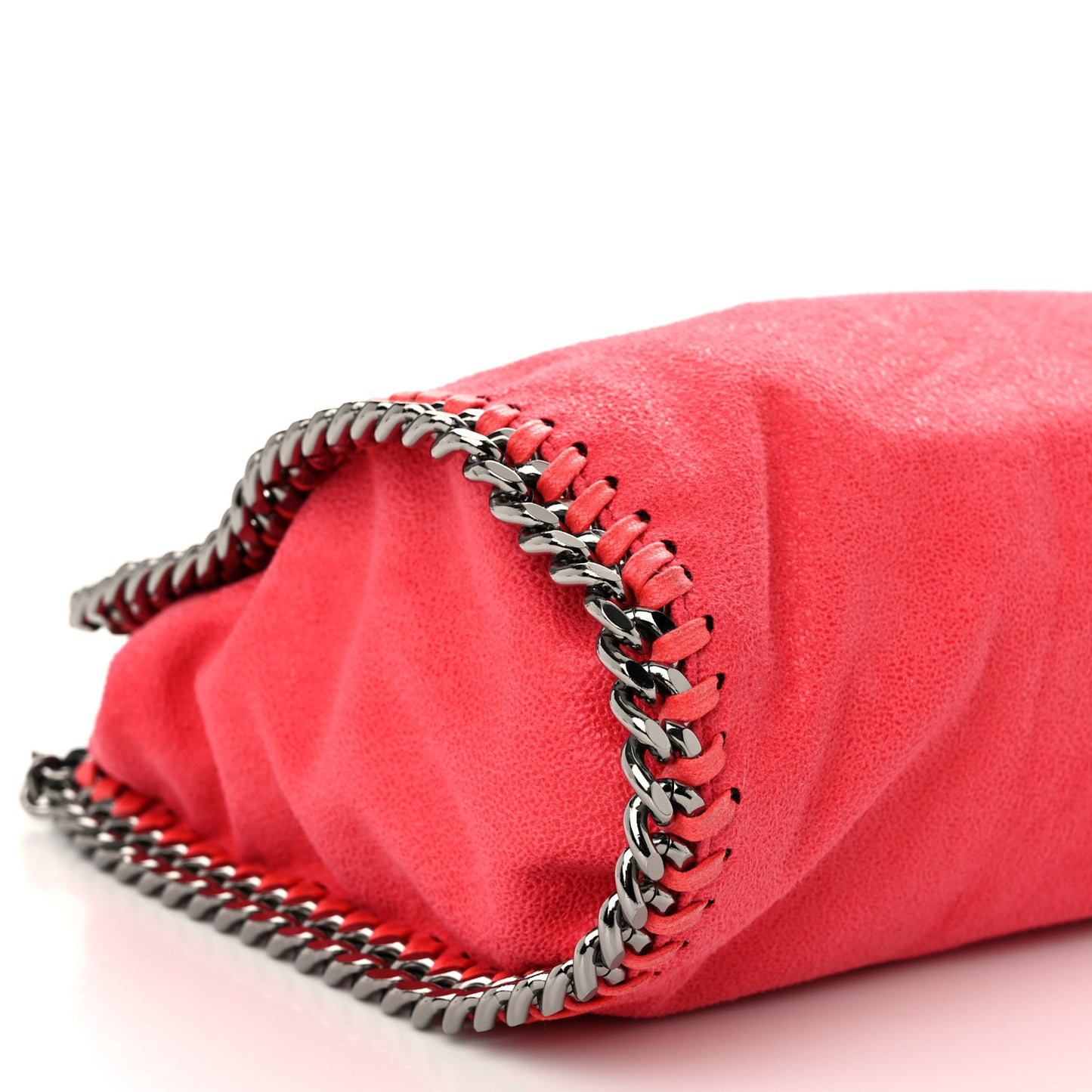 Shaggy Deer Mini Falabella Fold Over Tote Pink Fluo