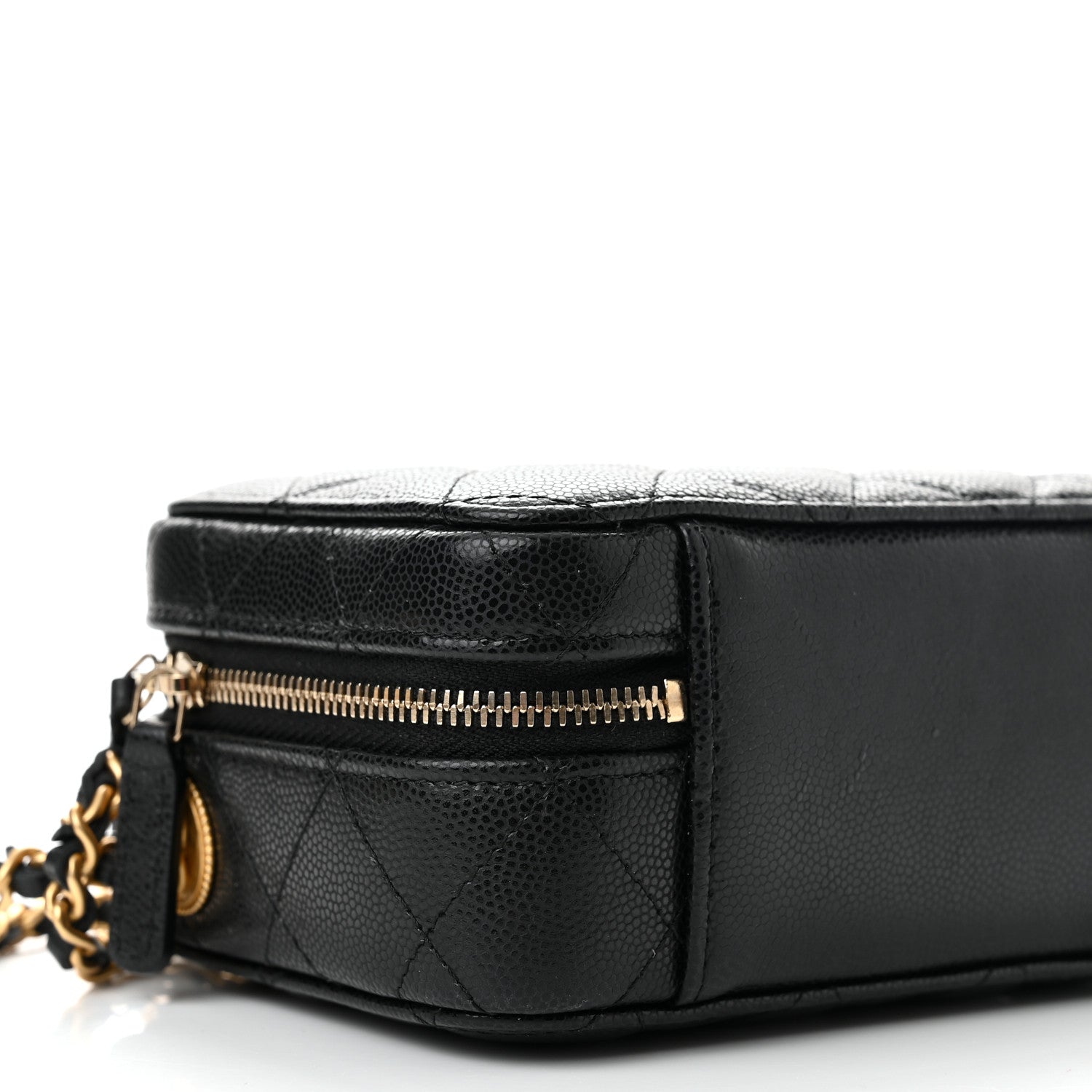 Chanel Caviar Quilted Twist Your Buttons Clutch With Chain Black 9 of 11