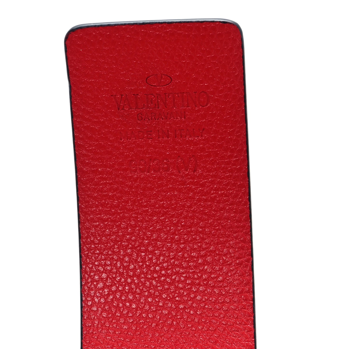 Glossy Calfskin Grainy Calfskin Hammered 40mm VLogo Reversible Belt 90 36 Black Rouge Pur