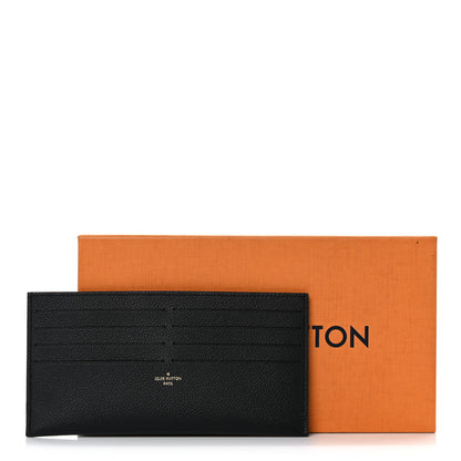 Louis Vuitton Calfskin Felicie Chain Wallet Card Holder Insert Black 8 of 8