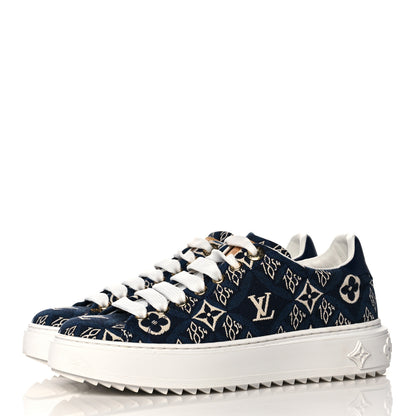 Louis Vuitton Jacquard Since 1854 Time Out Sneakers 35.5 Blue 3 of 7