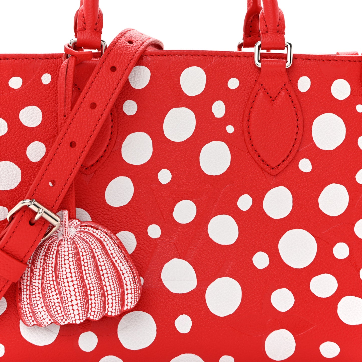 LV X YK Empreinte Infinity Dots Onthego PM Rogue White