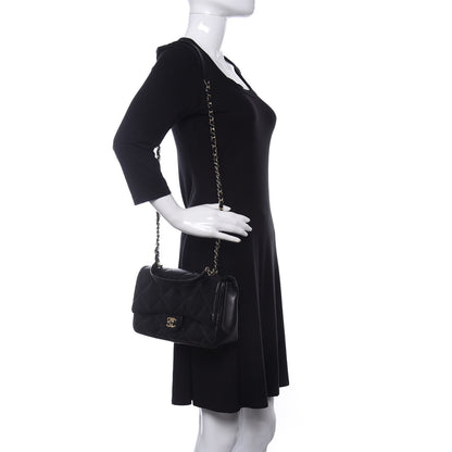 Chanel Lambskin Quilted Easy Carry Flap Black 2 of 11