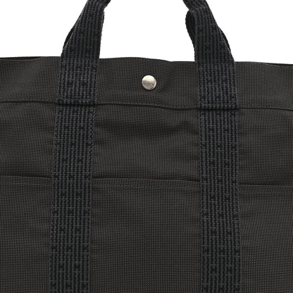 Hermes Canvas Herline MM Tote Grey 8 of 10