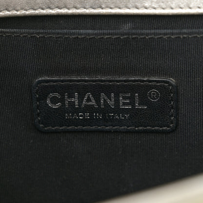 Chanel Metallic Patent Calfskin Quilted Medium Boy Flap Gold 6 of 14
