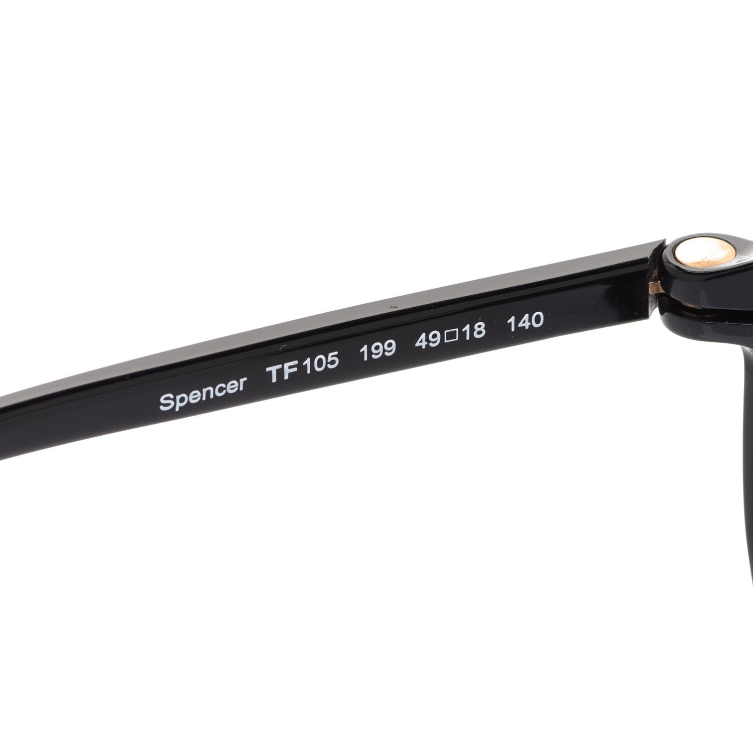 Tom Ford Spencer Sunglasses TF105 Black 5 of 7